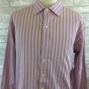 MENS XL Ralph Lauren PINK WHITE STRIPED